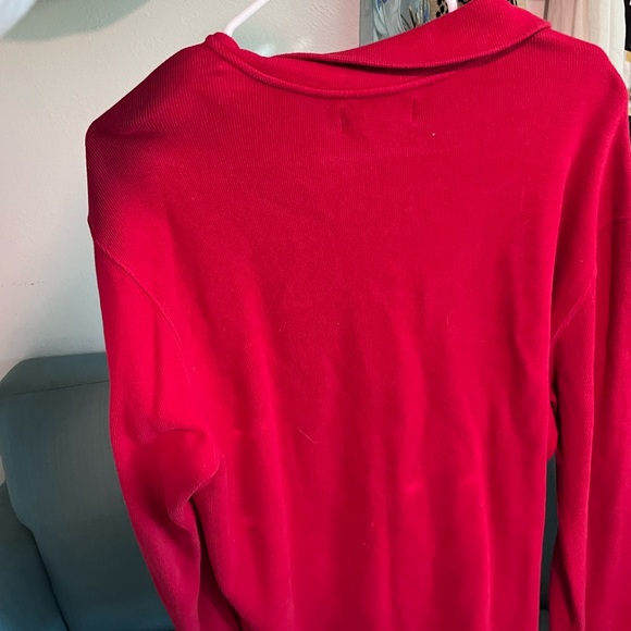 Men’s quarter zip up long sleeve shirt, thicker material - Picture 2 of 4